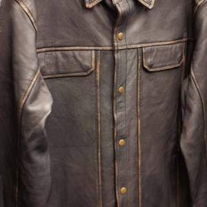 Leather shirts - Long sleeves